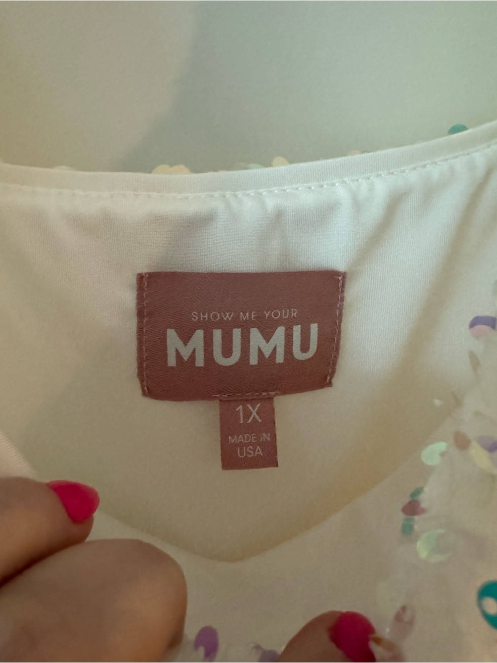 Show Me Your Mumu Eden Midi Dress — White Sequin Slit Dress - Picture 6 of 8